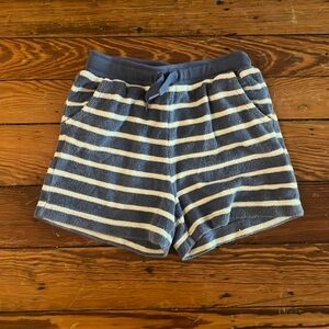 Terry cloth drawstring kids shorts